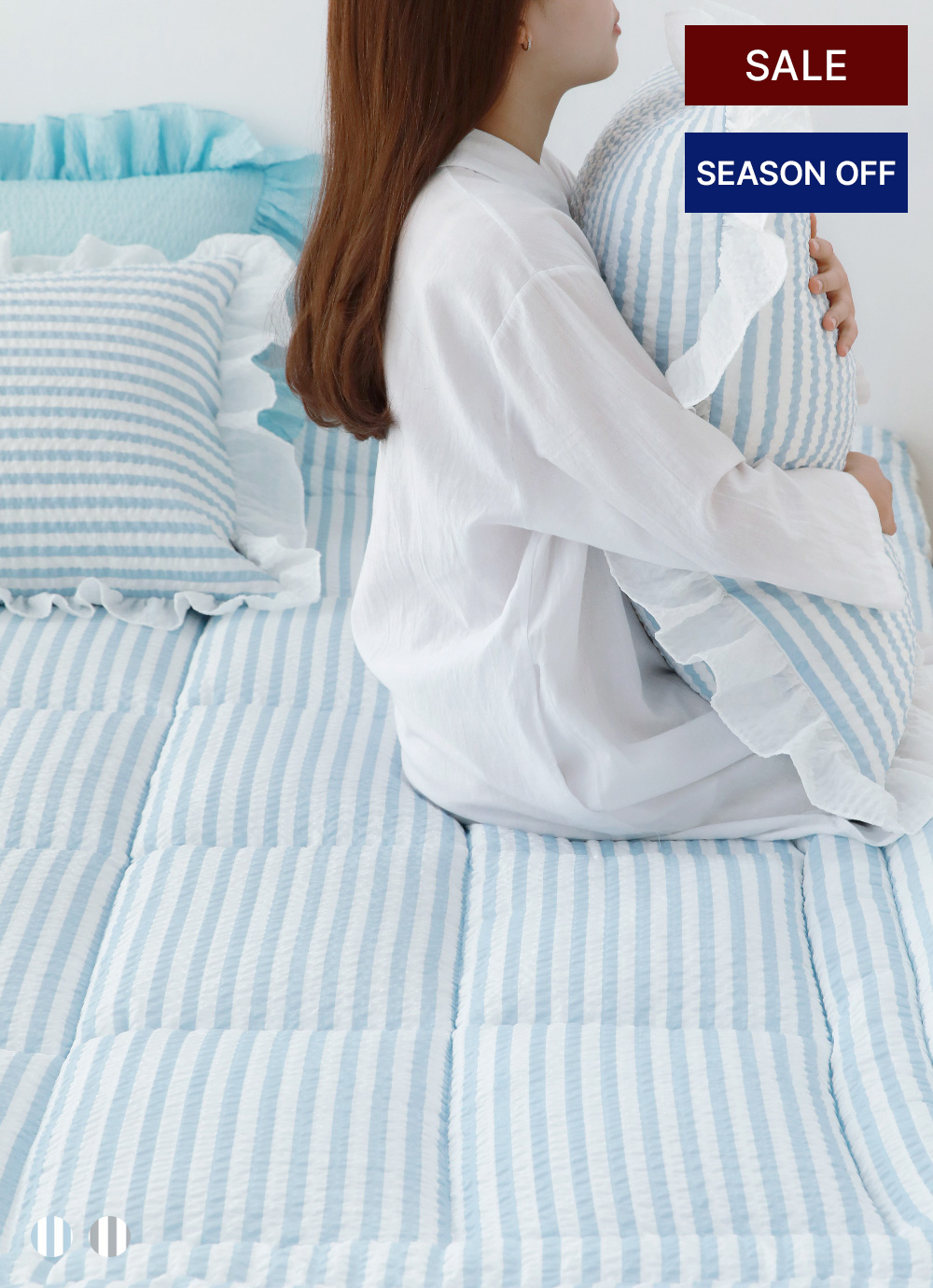 아망떼 ㅣ폴라리스 시어서커 리플 토퍼 SS/Q 2colors